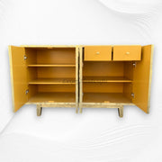 Brass Embossed Flower Carved Buffet 7