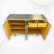 Brass Embossed Flower Carved Buffet 6