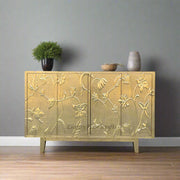Brass Embossed Flower Carved Buffet 1