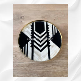 Round Bone Inlay Tray
