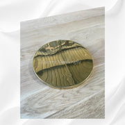 Brass and Bone Inlay Geometric Tray 