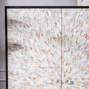 Caroline Mother of Pearl Inlay Bar Cabinet Black 2
