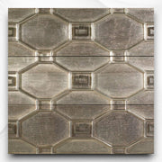 Chatham Hollywood Regency Silver Metal 3 Drawer Dresser 3