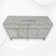 Chevron Bone Inlay Buffet Black 6