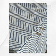 Chevron Bone Inlay Media Console Grey 5