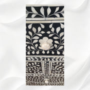 Clara Bone Inlay Floral Half Moon Console 4