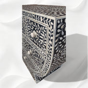 Clara Bone Inlay Floral Half Moon Console 5