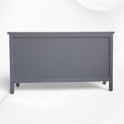 Dark Grey Mother Of Pearl Inlay Chest Of 7 Drawers Large