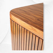 Deluxe Tamboured Bar Cabinet Brown 6