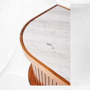 Deluxe Tamboured Media Cabinet Brown 5