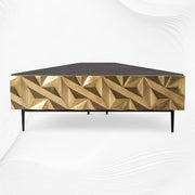 Denver Brass Corner TV Unit 1
