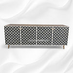 Faith Bone Inlay Star Media Cabinet Black 6