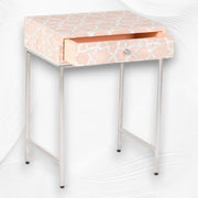 Fez Mother of Pearl Inlay Bedside Nude Pink
