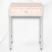 Fez Mother of Pearl Inlay Bedside Nude Pink