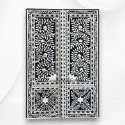 Floral Bone Embossed Window Frame 2