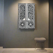 Floral Bone Embossed Window Frame 1