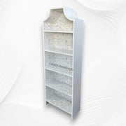 Floral Mother of Pearl Inlay Book Shelf White 4