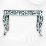 French Bone Inlay Console Green 5