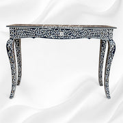 French MOP Inlay Console Black 4