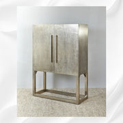 German Silver Hammered Bar Cabinet 2