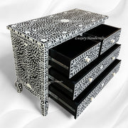 Grace Bone Inlay 4 Drawer Dresser Black 2
