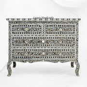 Grace Mother of Pearl Inlay 4 Drawer Dresser Black