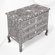 Grace Mother of Pearl Inlay 4 Drawer Dresser Black 1