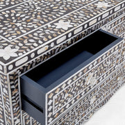 Grace Mother of Pearl Inlay 4 Drawer Dresser Black 3