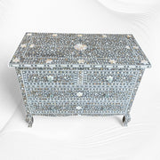 Grace Mother of Pearl Inlay 4 Drawer Dresser Grey