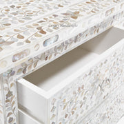 Grace Mother of Pearl Inlay 4 Drawer Dresser White 3