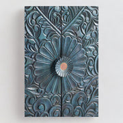 Handcarved Gulliver Armoire Indigo