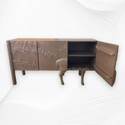 Handcarved Land and Sky Buffet Dark Brown Finish 5