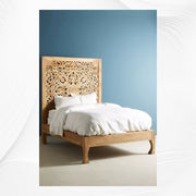 Handcarved Lombok Bed Natural 3