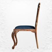 Handcarved Menagerie Woodpecker Dining Chair Brown Set of 2 4