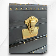 Hawaii Leather Trunk Coffee Table Black 6