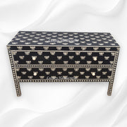 Hazel Bone Inlay 2 Drawer Sideboard Black 4