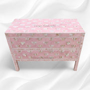 Hazel MOP Inlay 2 Drawer Sideboard Pink Patch 1