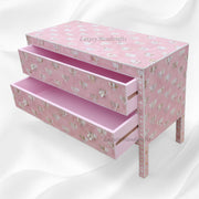 Hazel MOP Inlay 2 Drawer Sideboard Pink Patch 3