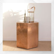 Hexagonal Copper Side Table 1