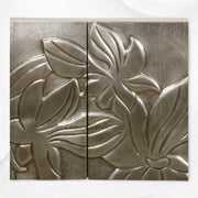 Hibiscus Embossed White Metal Sideboard 5
