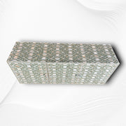 Ikat Design MOP Inlay TV Unit Wall Mounted Pepper Leaf 2