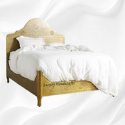 Jaden Antique Brass Embossed Bed 2