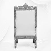 Kuyo Silver Chair with Ottoman 2