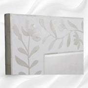 Kyra Bone Inlay Flower Floor Mirror White 2