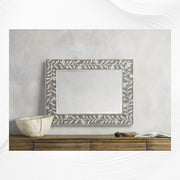 Luxury bone inlay mirror for living room