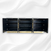 Liam Bone Inlay Large Sideboard Black 3