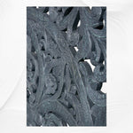 Lombok Handcarved 2 Door Wardrobe Indigo Blue 4