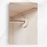 Lombok Handcarved 2 Door Wardrobe White Wash 5