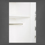 Lombok Handcarved 2 Door Wardrobe White 3