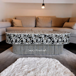 Luxury Laila MOP Inlay Coffee Table Black